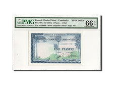 Billet, FRENCH INDO-CHINA, 1 Piastre = 1 Riel, Undated (1954), KM:94, Gradée