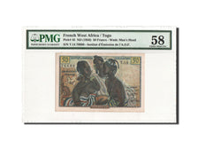 Billete, 50 Francs, Undated (1956), África oriental francesa, KM:45, graded
