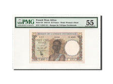 Billet, French West Africa, 25 Francs, 1948, 4.6.1948, KM:38, Gradée, PMG
