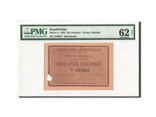 Banknote, Guadeloupe, 50 Centimes, 1884, 18.8.1884, graded, PMG, 6009131-003