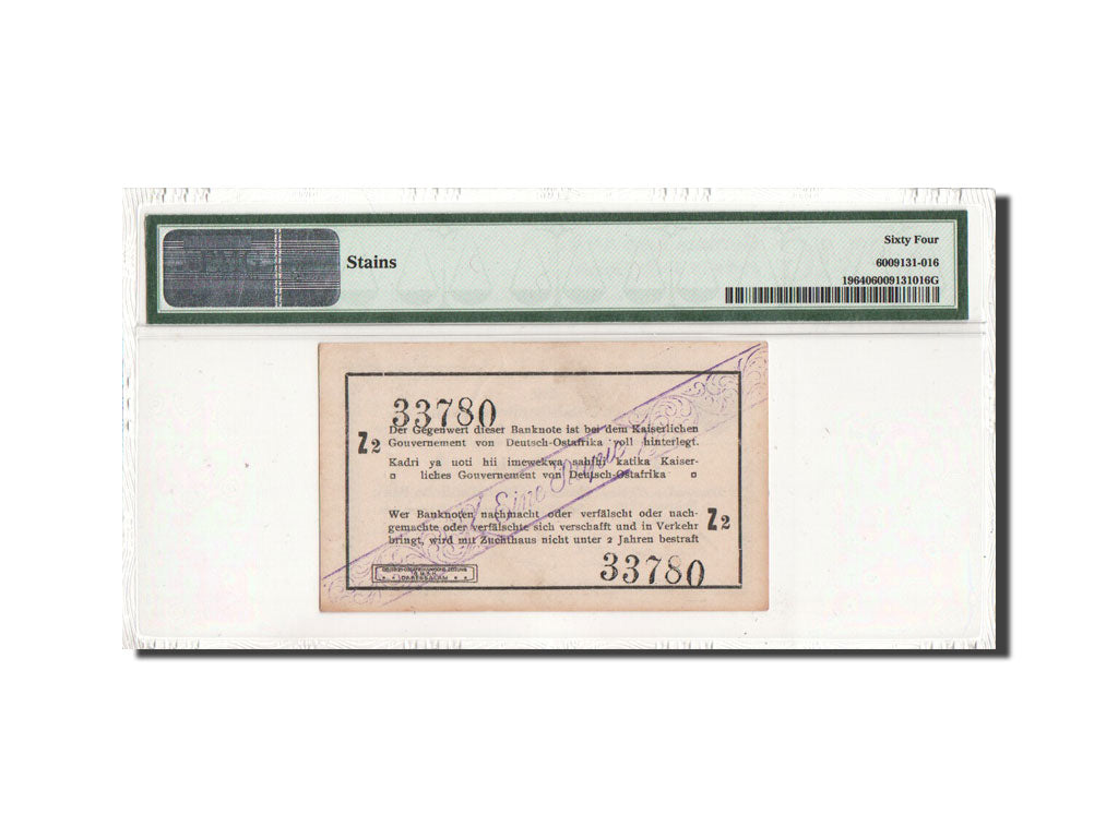GERMAN EAST AFRICA, 1 Rupie, 1.2.1916, PMG Ch UNC 64, KM:19