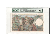 Banknote, French West Africa, 5000 Francs, 1950, 22.12.1950, KM:43, graded, PMG
