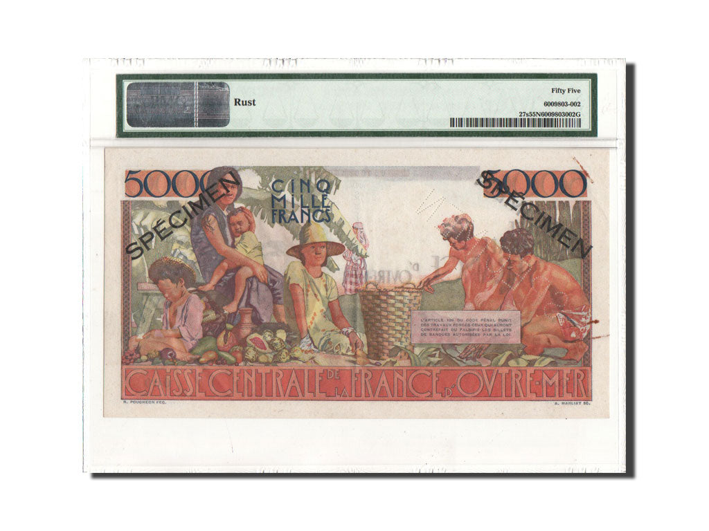 Billet, Afrique-Équatoriale française, 5000 Francs, Undated (1952), KM:27