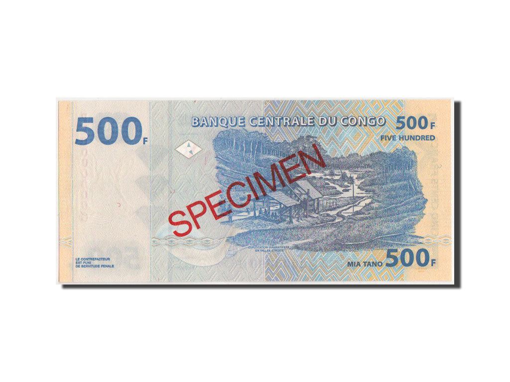 Banconote, Repubblica Democratica del Congo, 500 Francs, 2002, KM:96s