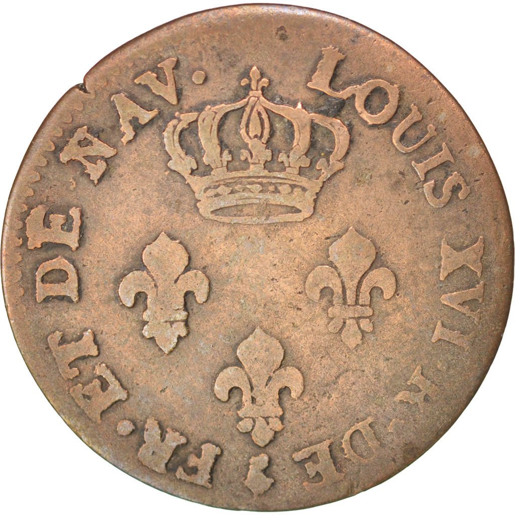 R&eacute;union, 3 Sous, 1781, Paris, VF(20-25), Billon, Lecompte #8, 1.70