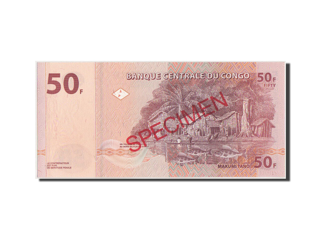Banknote, Congo Democratic Republic, 50 Francs, 2007, 31.07.2007, KM:97s