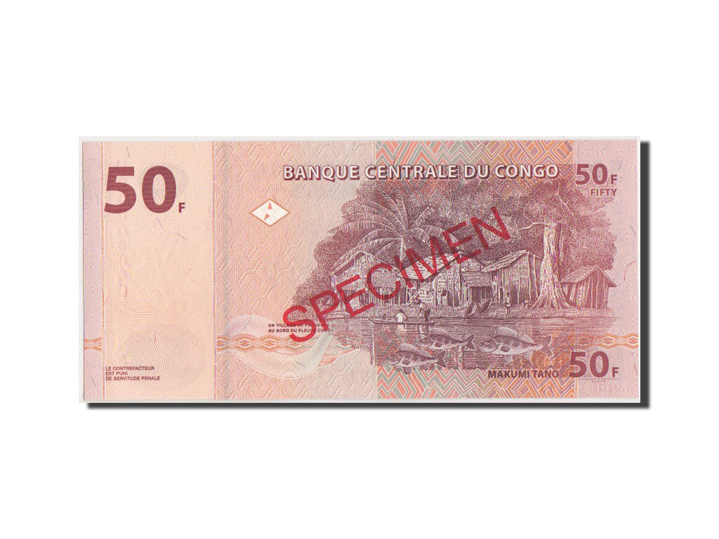 Banknote, Congo Democratic Republic, 50 Francs, 2007, 31.07.2007, KM:97s
