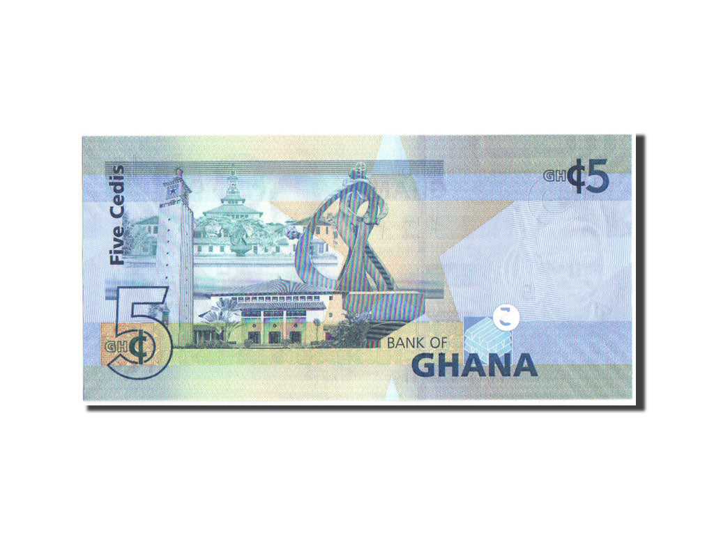 Banknote, Ghana, 5 Cedis, 2014, 1.7.2014, KM:38, UNC(65-70)