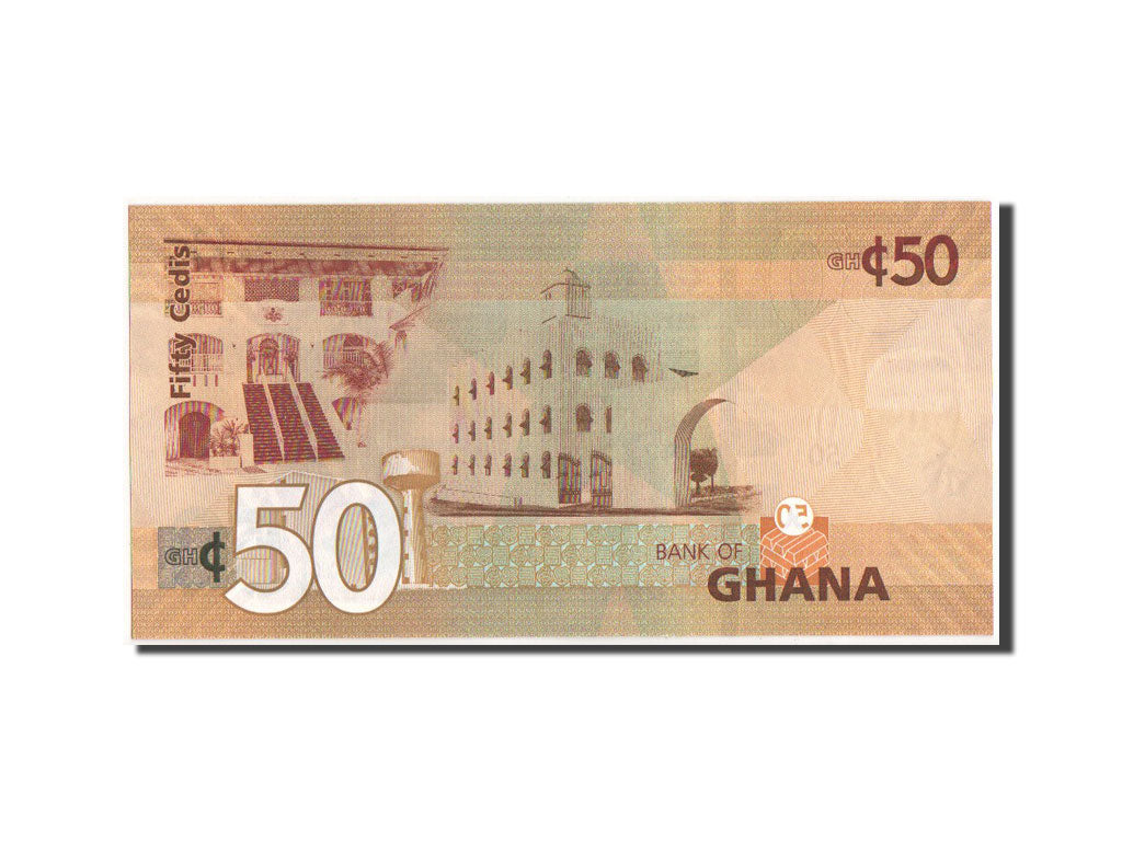 Banknot, Ghana, 50 Cedis, 2015, 1.7.2015, KM:41, UNC(65-70)