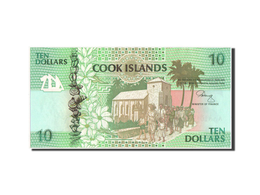 Cookinseln, 10 Dollars, 1992, KM:8a, UNZ
