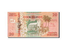 Billet, Îles Cook, 20 Dollars, 1992, Undated, KM:9a, SPL+