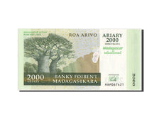 Madagascar, 2000 Ariary, 2007, KM:93a, UNZ