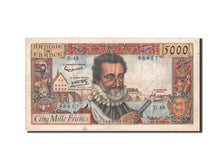 Francia, 5000 Francs, ''Henri IV'', 1958, KM:135a, 6.3.1958