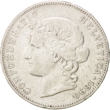 Moneta, Svizzera, 5 Francs, 1890, Bern, MB+, Argento, KM:34