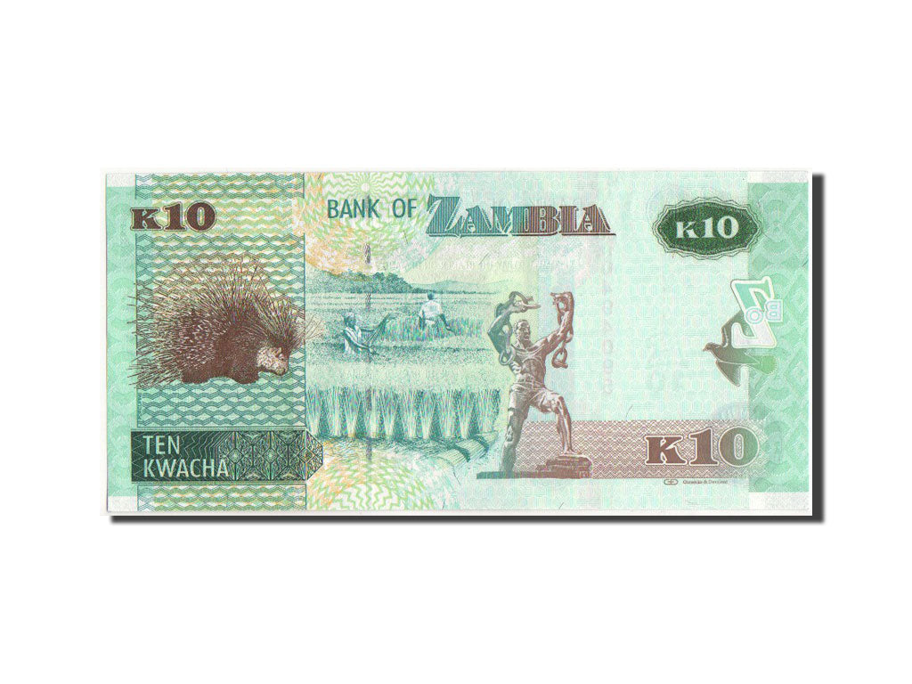 Sambia, 10 Kwacha, 2015, KM:51, UNZ