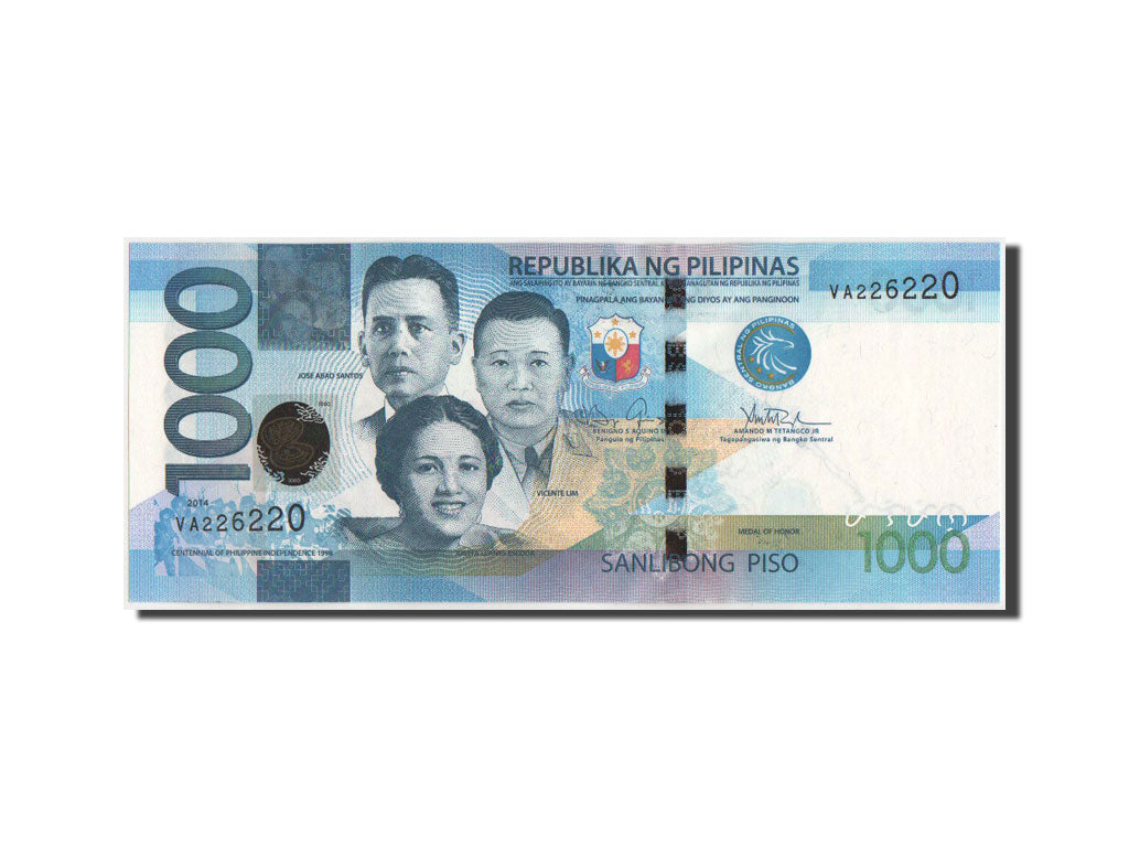 Billet, Philippines, 1000 Piso, 2014, KM:211d, NEUF