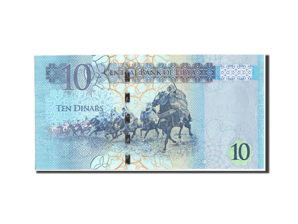 Banknote, Libya, 10 Dinars, 2015, KM:77a, UNC(65-70)