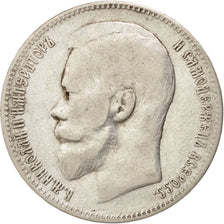 Russia, Nicholas II, Rouble, 1898, St. Petersburg, MB, Argento, KM:59.3