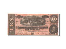 Stati Confederati d'America, Richmond, 10 Dollars, 1864, KM:68