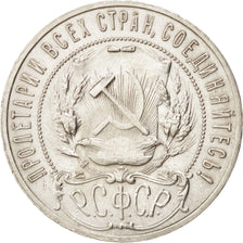 Moneda, Rusia, Rouble, 1921, EBC, Plata, KM:84