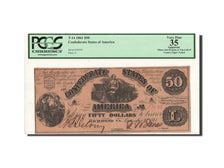 Estados Confederados de América, 50 Dollars, 2.9.1861, PCGS Currency VF35