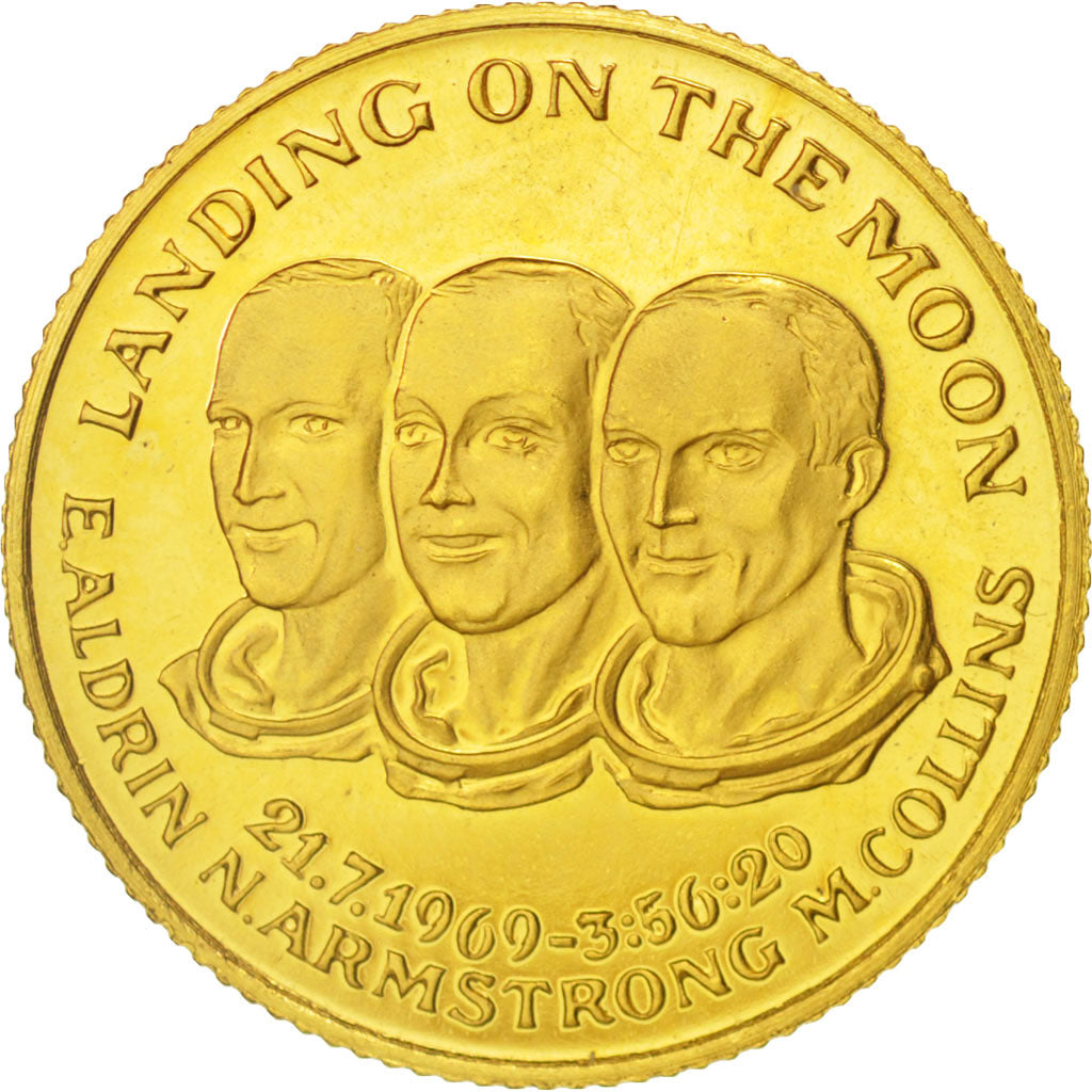 United States, Landing on the Moon, Medal, 1969, Gold