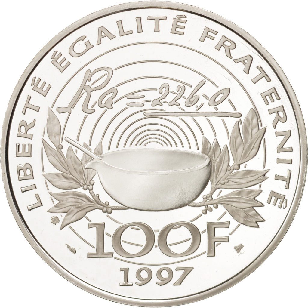 France, 100 Francs, 1997, Pierre et Marie Curie, BE, Argent, KM:1198