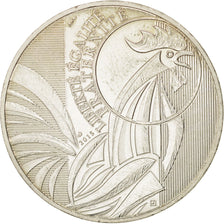 France, 10 Euro, Coq, 2015, MS(64), Silver