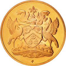 TRINIDAD & TOBAGO, 5 Cents, 1973, Proof, Bronze, KM:57