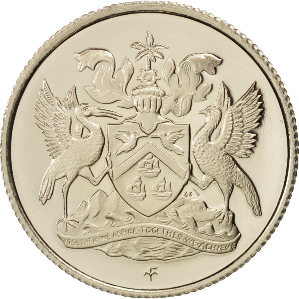 TRINIDAD & TOBAGO, 10 Cents, 1973, Proof, Copper-nickel, KM:58