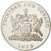 Coin, TRINIDAD & TOBAGO, 5 Dollars, 1973, Franklin Mint, MS(65-70), Silver, KM:8