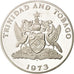 Moneta, TRINIDAD E TOBAGO, 10 Dollars, 1973, Franklin Mint, FDC, Argento, KM:24a