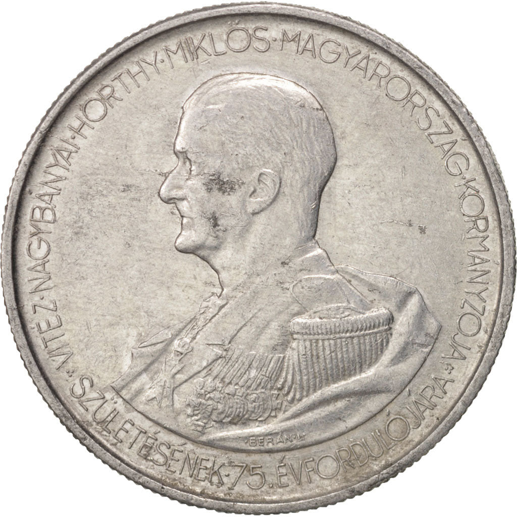 Hungary, 5 Pengö, 1943, Aluminum, KM:523