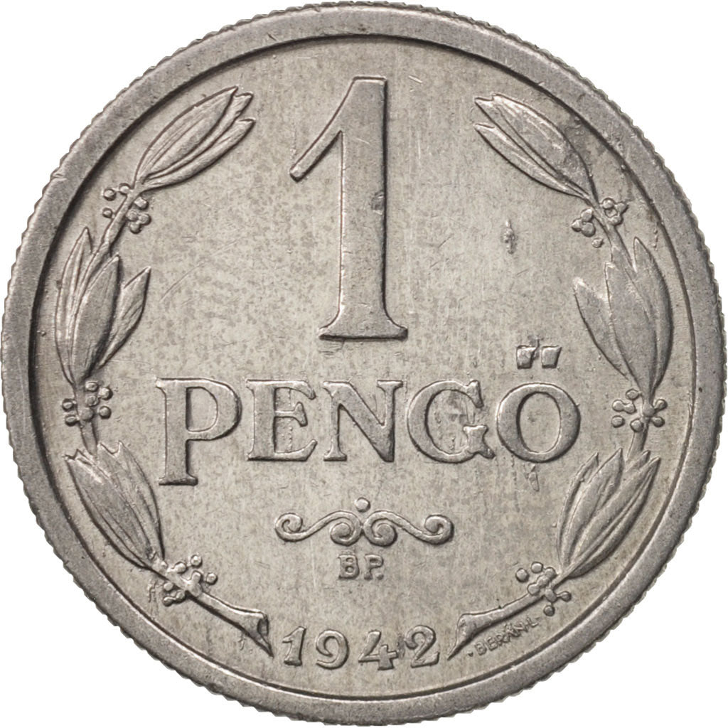Coin, Hungary, Pengo, 1942, EF(40-45), Aluminum, KM:521