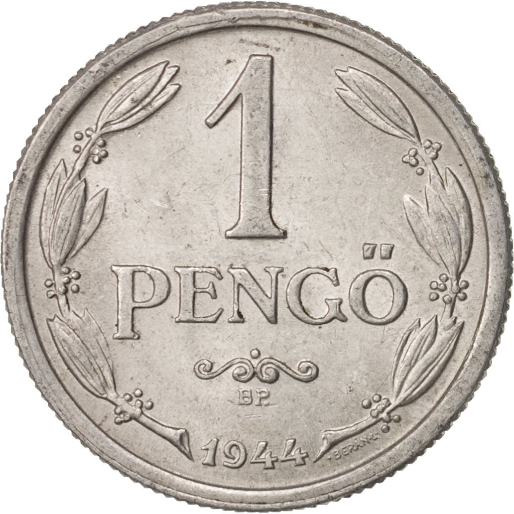 Coin, Hungary, Pengo, 1944, AU(50-53), Aluminum, KM:521