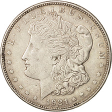 Monnaie, États-Unis, Morgan Dollar, Dollar, 1921, U.S. Mint, Philadelphie, TB+