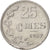 Coin, Luxembourg, Jean, 25 Centimes, 1967, MS(63), Aluminum, KM:45a.1