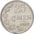 Moneta, Luksemburg, Jean, 25 Centimes, 1967, MS(63), Aluminium, KM:45a.1