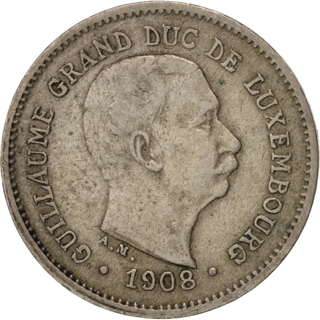 Luxembourg, William IV, 5 Centimes, 1908, Copper-nickel, KM:26