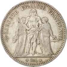 France, Hercule, 5 Francs, 1878, Bordeaux, Silver, KM:820.2, Gadoury:745a