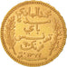 Tunisia, Muhammad al-Hadi Bey, 20 Francs, 1904, Paris, Gold, KM:234