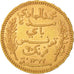 Tunisie, Muhammad al-Hadi Bey, 20 Francs, 1904, Paris, Or, KM:234