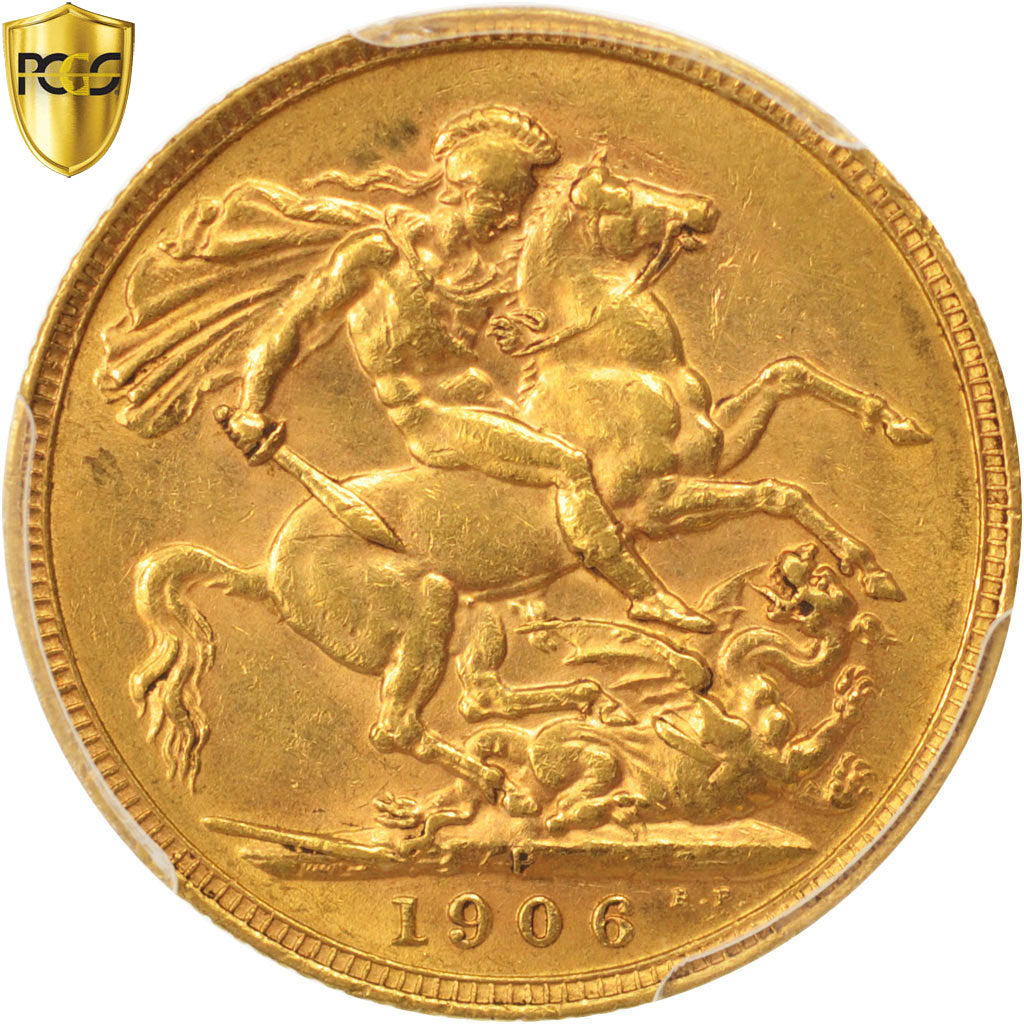 Monnaie, Australie, Edward VII, Sovereign, 1906, Perth, PCGS, AU55, SUP, Or