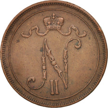 Münze, Finnland, Nicholas II, 10 Pennia, 1915, Helsinki, SS, Kupfer, KM:14