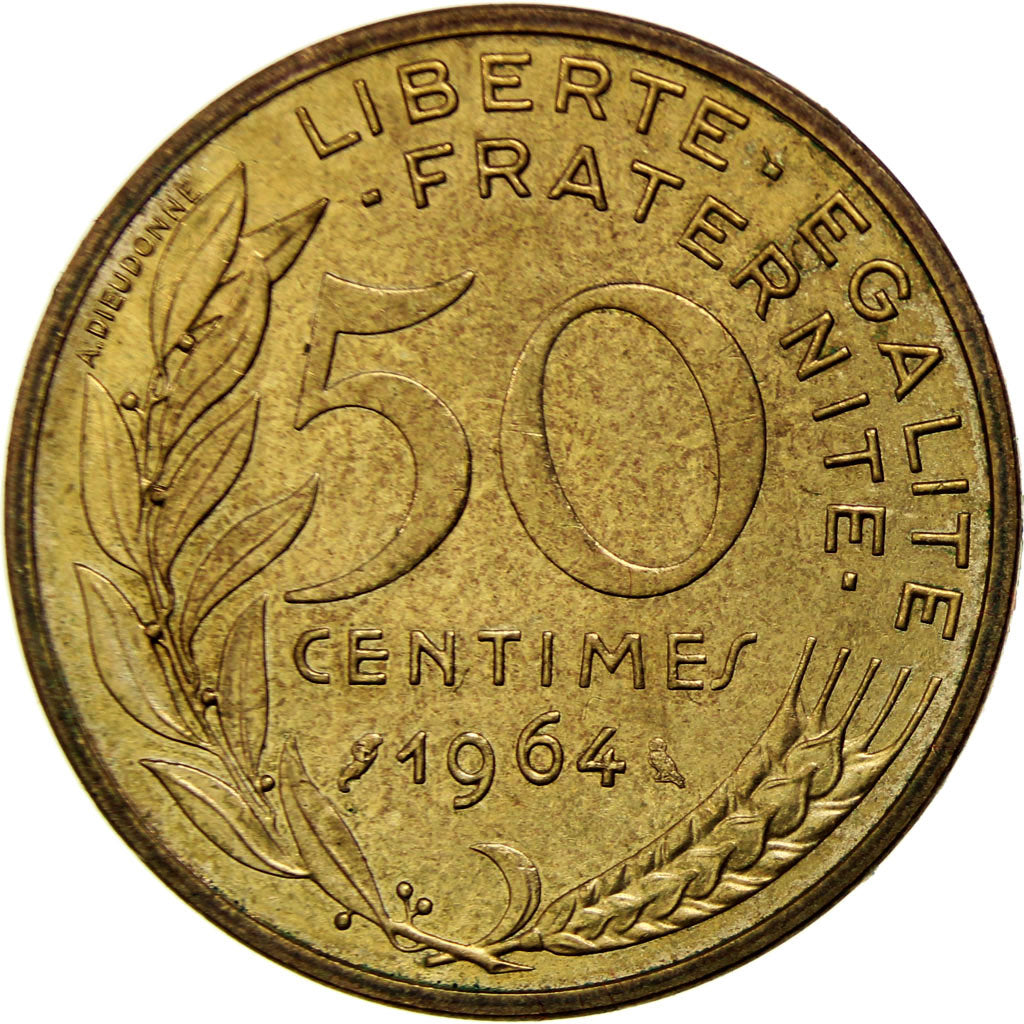 Monnaie, France, Marianne, 50 Centimes, 1964, Paris, SPL, Aluminum-Bronze