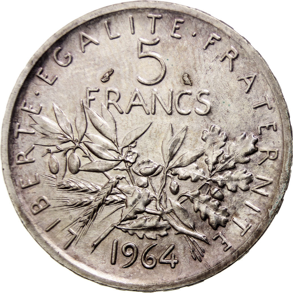 France, Semeuse, 5 Francs, 1964, Paris, SPL, Argent, KM:926, Gadoury:770