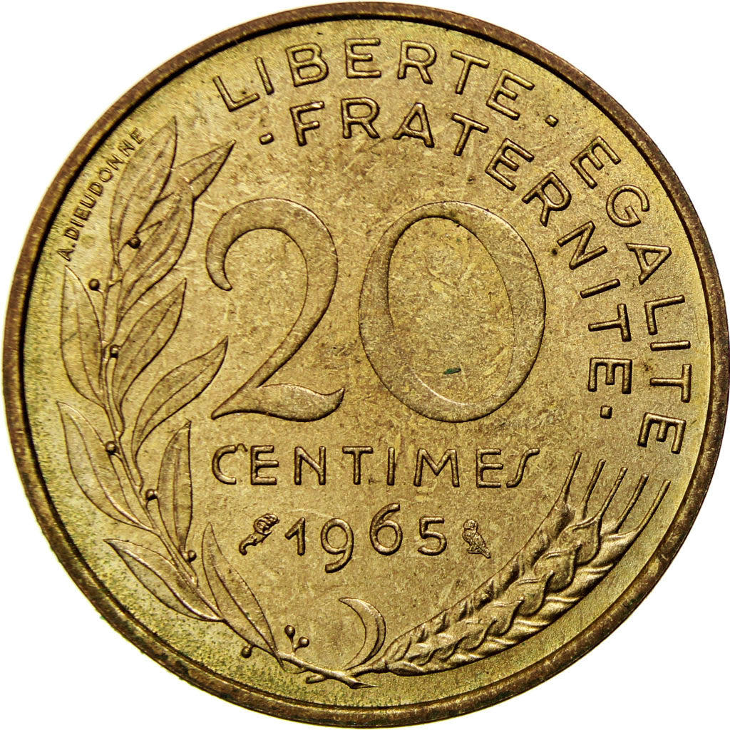 France, Marianne, 20 Centimes, 1965, Paris, SPL, Aluminum-Bronze, KM:930