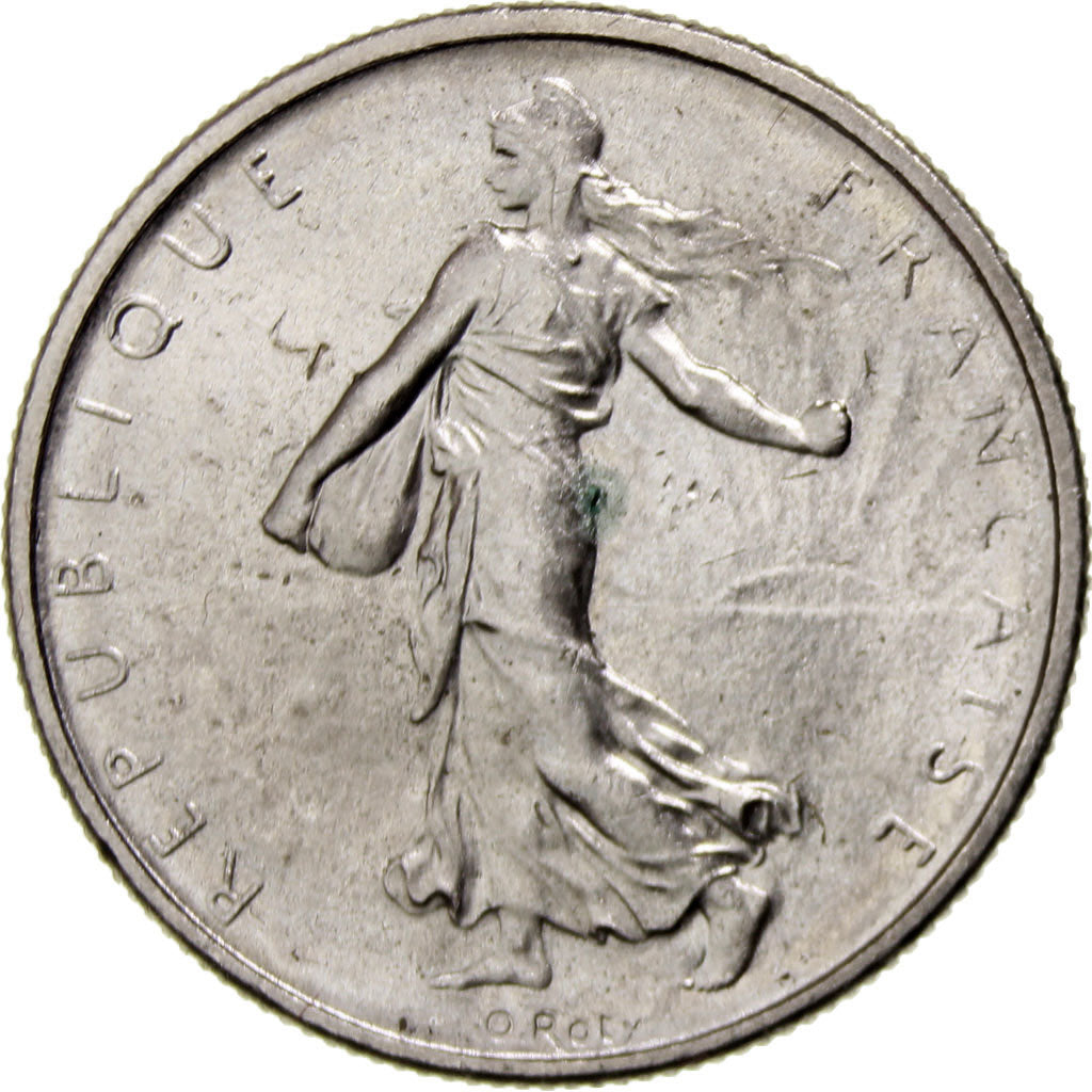 Coin, France, Semeuse, 1/2 Franc, 1965, Paris, MS(63), Nickel, KM:931.1
