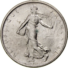 Coin, France, Semeuse, 1/2 Franc, 1965, Paris, MS(63), Nickel, KM:931.1