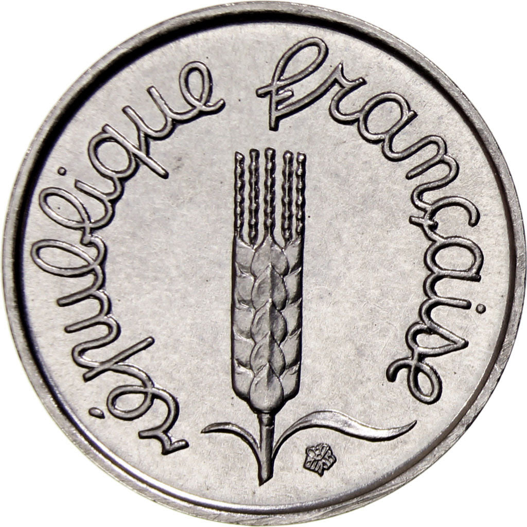 Coin, France, Épi, Centime, 1966, Paris, MS(63), Stainless Steel, KM:928